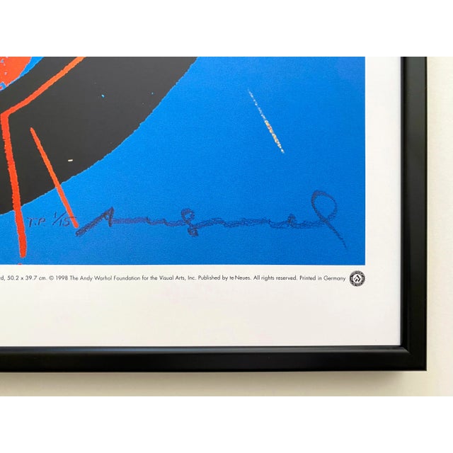 Andy Warhol Foundation Vintage 1998 Lithograph Print Framed Pop Art Poster " $ ( 1 ) ", 1982 For Sale - Image 11 of 13
