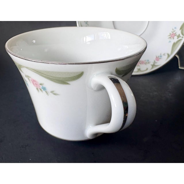 Vintage Wyndham China Cup and Saucer, Lizbeth Pink Rose Pattern 341 For Sale In Miami - Image 6 of 8