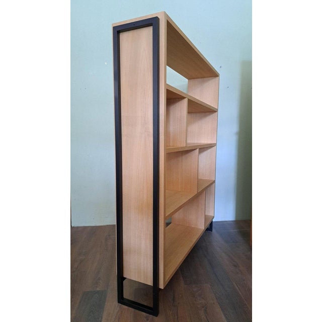 Iron and Wood Bookcase Shelf, 2010s, in Good conditions. Designed from 2000
