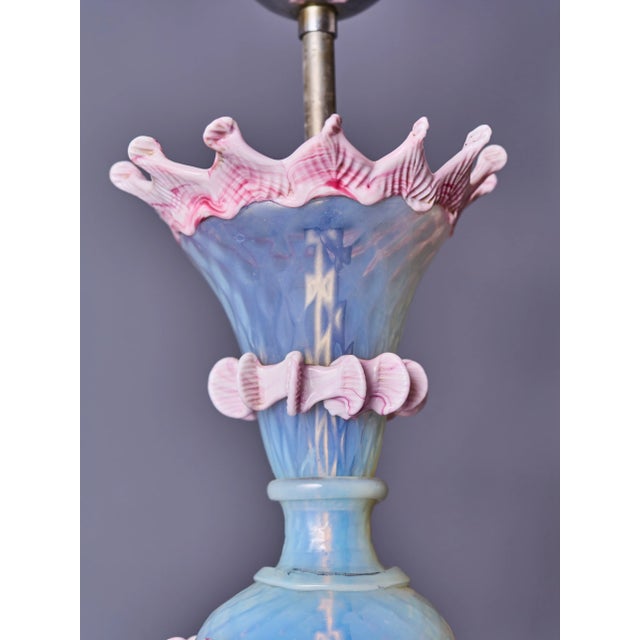 Venetian Murano Glass 6-Arm Chandelier For Sale - Image 9 of 11