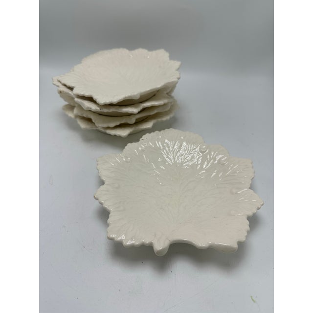 1960s Vintage Leaf Pattern Plates, Handmade and Signed For Sale - Image 5 of 6