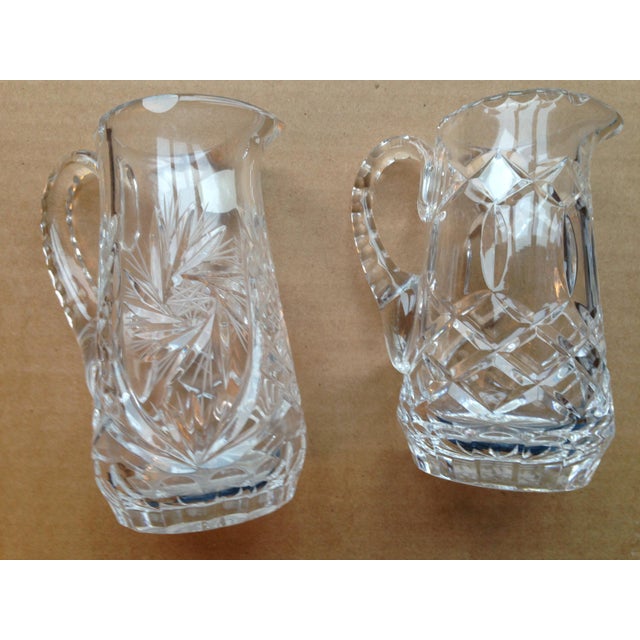 Polonia Lead Crystal Pitcher A Pair Chairish