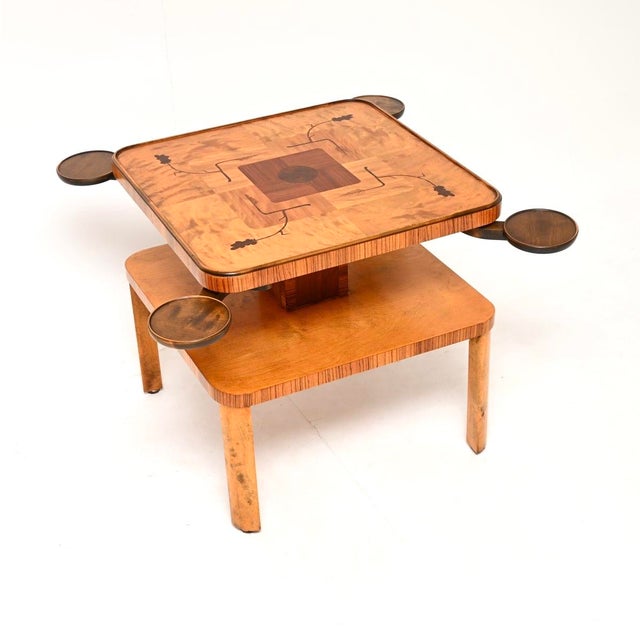 Swedish Art Deco Inlaid Satin Birch Occasional Table, 1920 For Sale - Image 11 of 11