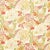 Schumacher Zanzibar Linen Print Fabric in Melon For Sale