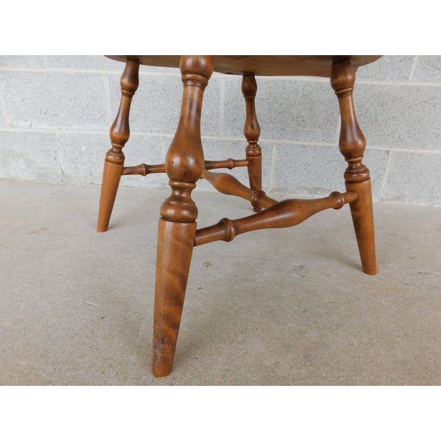 Ethan Allen Heirloom Nutmeg Braceback Windsor Arm Chair 10-6020a For Sale - Image 13 of 13