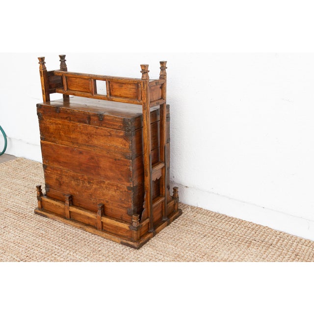 19th Century Rare Oversize Antique Wedding Basket For Sale - Image 5 of 11