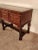 Antique 1920s William & Mary Gothic Walnut Oak Inlaid Sideboard Locking W/Key For Sale In South Bend - Image 6 of 12