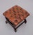 Very nice English country house. Ottoman or Pouf. Padded Leather top In a Red Brown color. On a Mahogany base. In a good...