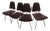 Jonathan Adler Set of Four Maxime Dining Chairs (One Has Small Damaged Spot) For Sale