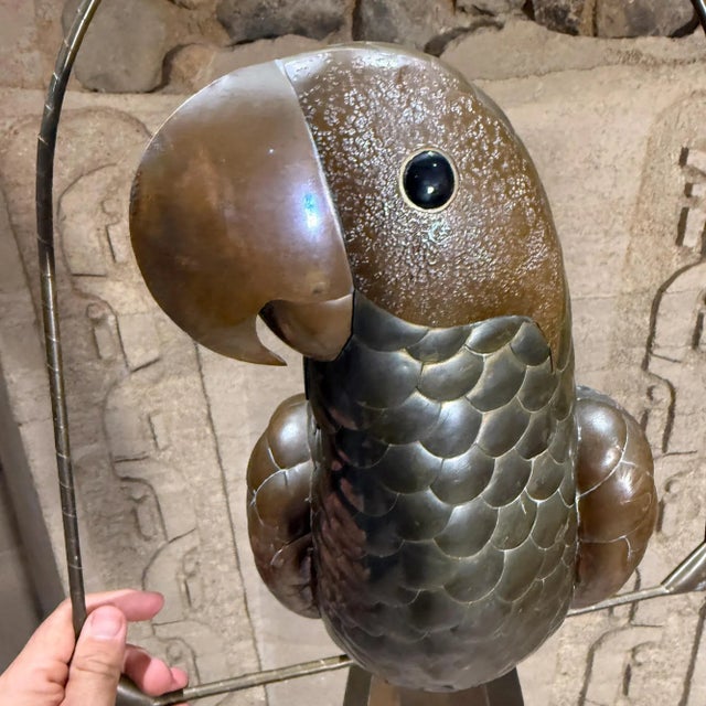 Mid-Century Modern Bustamante Style Parrot Hanging Sculpture For Sale - Image 9 of 13