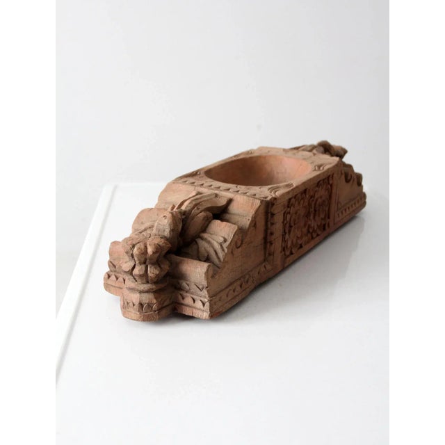 Mid 20th Century Antique Carved Wooden Centerpiece For Sale - Image 5 of 12