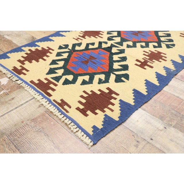 Vintage Persian Shiraz Kilim Rug - 02'08 X 03'06 For Sale In Dallas - Image 6 of 9
