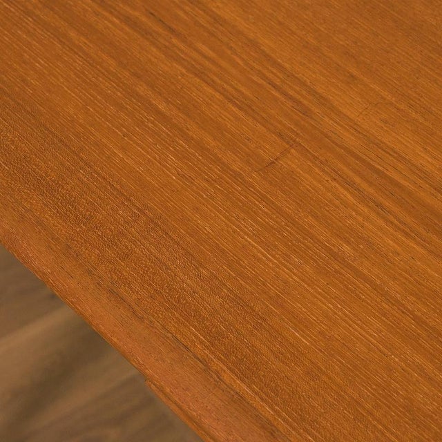 Danish Rectangular Dining Table in Teak, 1950 For Sale - Image 6 of 9