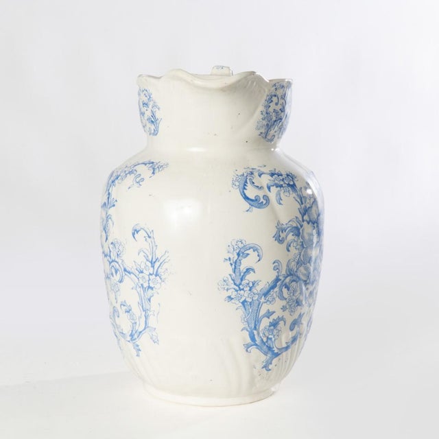 19th Century Victorian Blue and White Chamber Set - Set of 5 For Sale - Image 14 of 18