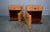 Brown Art Deco Bedside Tables, Former Czechoslovakia, 1930s, Set of 2 For Sale - Image 8 of 18
