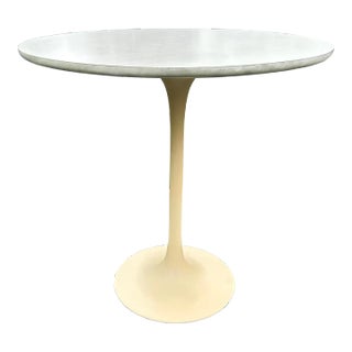 Vintage Spaceage Tulip Dining Table 30" Round Bistro Cafe Size For Sale