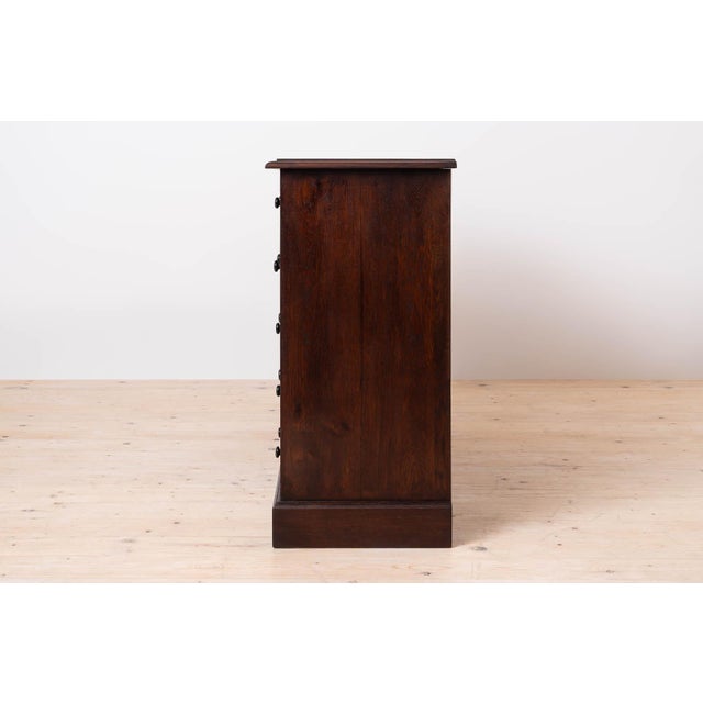 20th Century Apothecary Chest of Drawers in Oak Wood, 1920s For Sale - Image 4 of 11