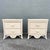 A charming pair of boho chic wicker nightstands, showcasing a light, airy aesthetic with coastal influence. Crafted with...