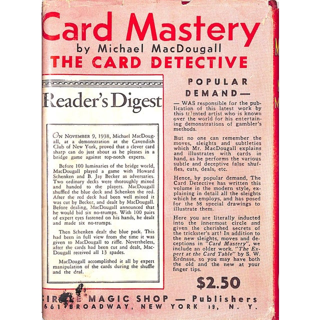 MACDOUGALL, Michael [205] pp. 58 specially posed primes by "Yoshi" Circle Magic Shop 1944 7" x 5 1/4" Michael MacDougall...