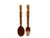 Item Details: -Vintage Hand Carved from solid wood -Great Condition -Spoon is (approximately): 13" X 3.25” -Fork is...