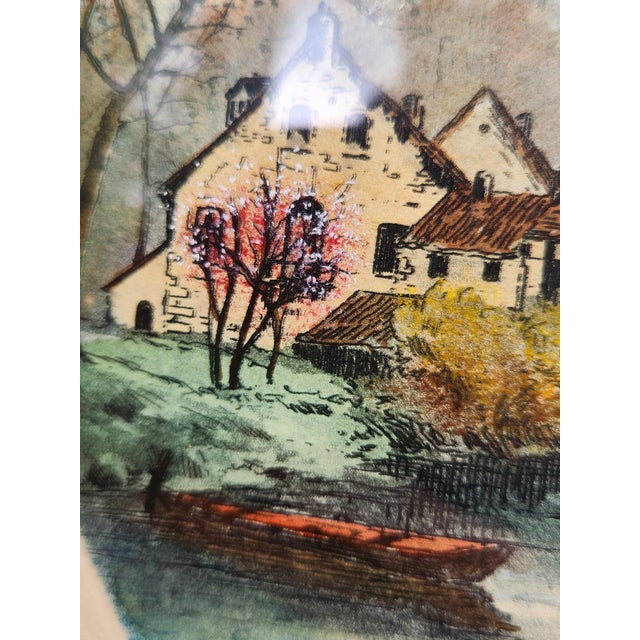 The Old Mill, 1920s, Watercolor, Set of 2 For Sale - Image 9 of 18