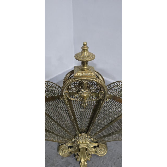 Metal Victorian Peacock Fire Screen, 19th Century For Sale - Image 7 of 11