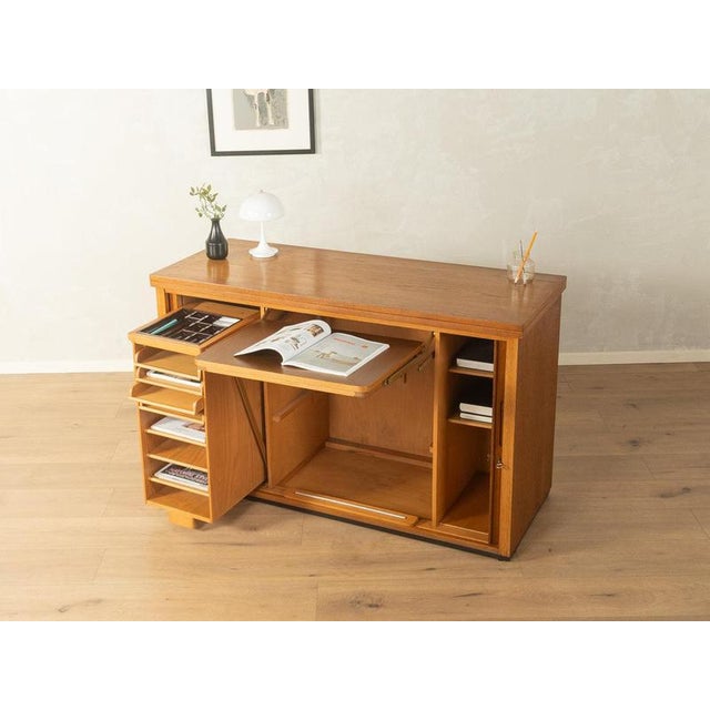 Mid-Century Modern Desk in Solid Wood, 1960s For Sale - Image 3 of 18