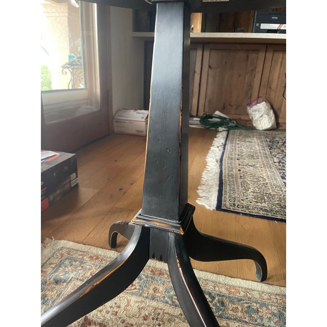 Nichols & Stone Stickley Black Lacquer Canterbury Shaker Accent End Table For Sale In Santa Fe - Image 6 of 8