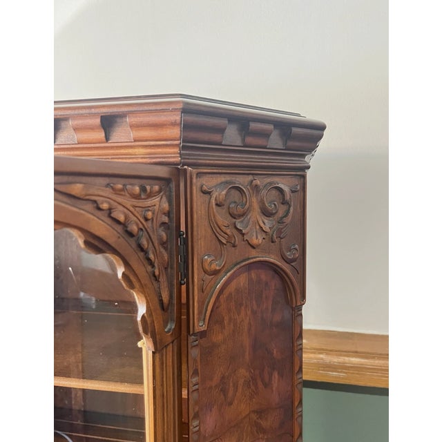 Antique French Carved Wood Hutch For Sale - Image 4 of 17