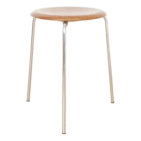 Tripod Stool 3170 the Dot for Fritz Hansen by Arne Jacobsen, 1970s For Sale