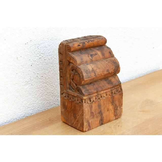 Contemporary Antique Aged Teak Architectural Fragment For Sale - Image 3 of 8