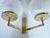 Metal Vintage Space Age Glass and Brass Sconces, Set of 2 For Sale - Image 7 of 18