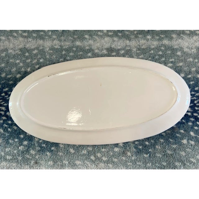 This is a beautiful piece! Large white porcelain platter with J & F Martell founded in 1715 printed in the middle. Grape...