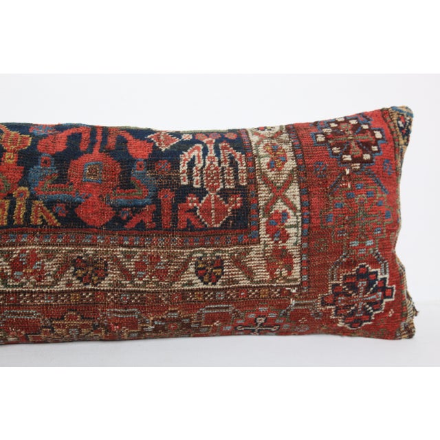 Antique Home Decore With Navy-Blue Tone Rug Pillow Cushion Cover -16'' X 44'' For Sale In Tampa - Image 6 of 8