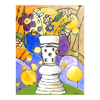 "Max" Framed Oil Painting by Martha Holden For Sale