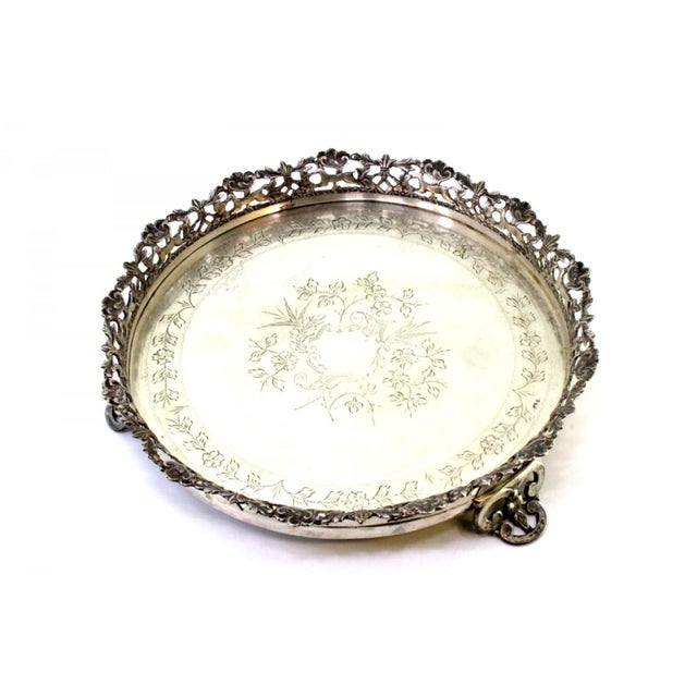 Metal Silver Ticket Holder with Grid For Sale - Image 7 of 8