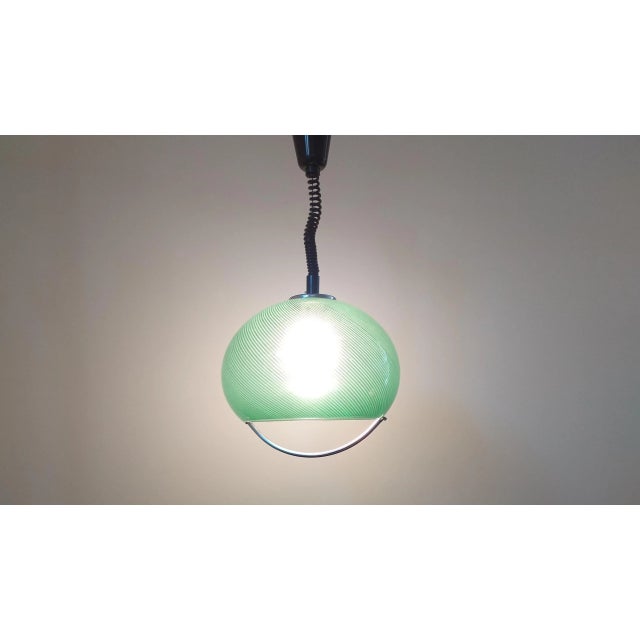 Very nice style of lighting - Marked by label - Rare type - Space Age style. This piece is attributed to the mentioned...