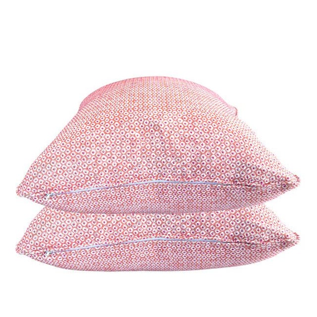 2020s Pair of 22'' Indoor/Outdoor Coral Thibaut Pillows For Sale - Image 5 of 5