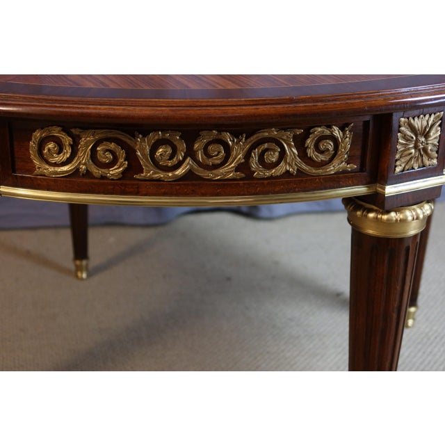 Large Marquetry Dining Table For Sale - Image 10 of 13