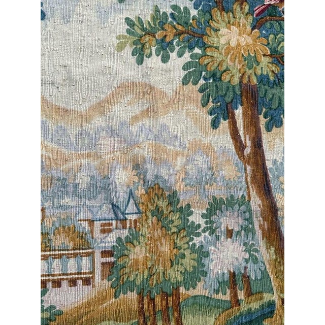 Vintage Silk Screen Printed Tapestry Verdure Chantilly, 1960s For Sale - Image 15 of 18
