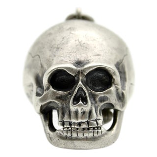 Paul Ditisheim Silver Hamlet Skull Pocket Watch Circa 1915 For Sale