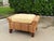 Late 20th Century Vintage Woven Banana Leaf Ottoman With Upholstered Cushion For Sale - Image 5 of 10