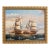Original Marine Naval Battle Oil Painting Sailing Ships Seascape Framed, Signed For Sale