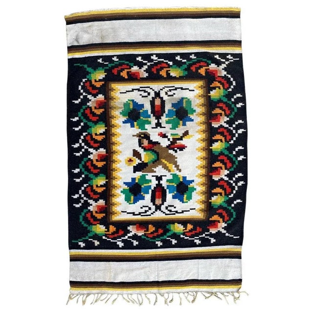 Mid-Century Navajo Tapestry Kilim For Sale - Image 11 of 11