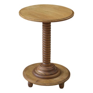Oak Side Table, 1950s For Sale
