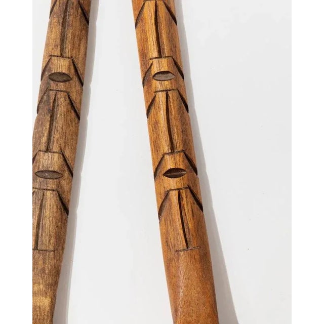 Vintage Wood Cutlery Wall Art, 1960s For Sale - Image 5 of 11