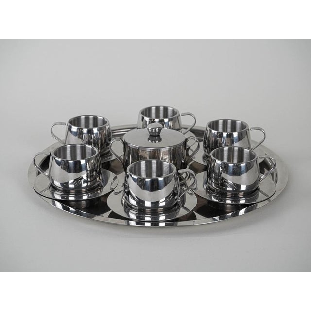 1980s Italian Coffee Service, 1980s, Set of 14 For Sale - Image 5 of 7