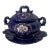 1940s Vintage Hand-Painted Porcelain Soup/Sauce Tureen with Underplate - 2 Pieces For Sale