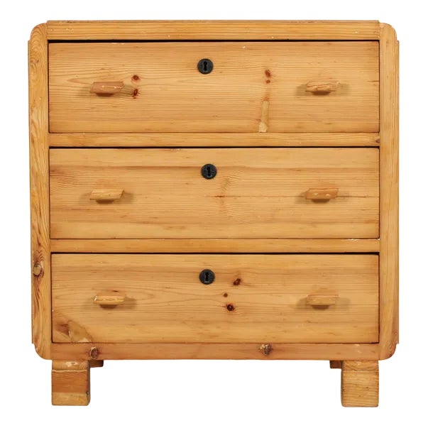 Art Deco Danish Dresser in Pine, 1940s For Sale