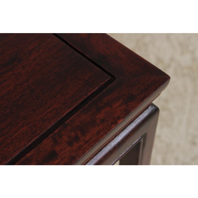 Vintage Chinese Rosewood 4 Stack Nesting Tables For Sale - Image 11 of 15